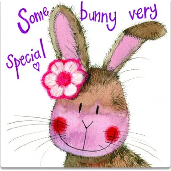 Dekorativní magnet Magnetka Alex Clark, Some bunny (magnet s králíkem, zajíc)