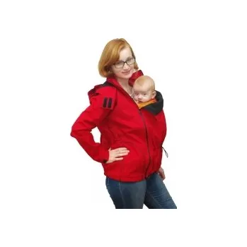 Šanami - Softshellová bunda pro nošení dětí 2v1 - červená, Velikost S
