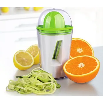 Lis na citrusy Spirálový kráječ a ruční odšťavovač Gourmetmaxx 2v1