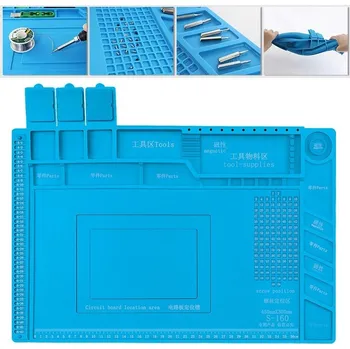 Sada nářadí Pracovní silikonová podložka 45x30cm, antistatická, tepelně odolná