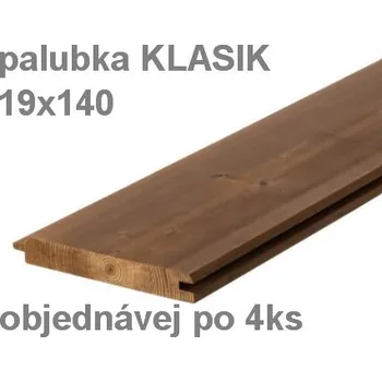 Obklad Palubka KLASIK 19x140, délka 4500mm, THERMO BOROVICE (TB-AU)