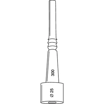 Strukové gumy AGS ITSPA délka 300 mm otvor 25 mm 3-drážková na dojení Agrostroj 4 ks