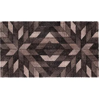 Rohožka Pratelná vstupní rohož FLOMA Fusion Dry Wood - délka 67 cm, šířka 120 cm, výška 0,7 cm