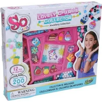 Dětské navlékací korálky Korálky set s barevnými přívěšky tvorba náramků