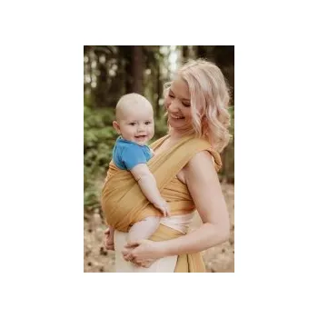 Přeprava dětí Šátek na nošení miminek a dětí ŠaNaMi - Crystallis - oranžovo-zelený, Velikost 5m