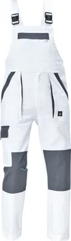 montérky CERVA Max Neo kalhoty s laclem bílé/šedé 68