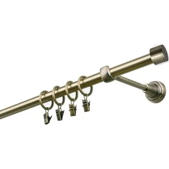 Garnýž kovová 120 cm jednořadá 19 Pullo mosaz