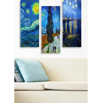 Obraz ASIR Sada obrazů reproducí V. V. GOGH 20 cm MDF