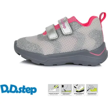 Dětská treková obuv D.D.Step D.D. step dívčí tenisky F61-512CL Barva: šedá, Velikost: 35