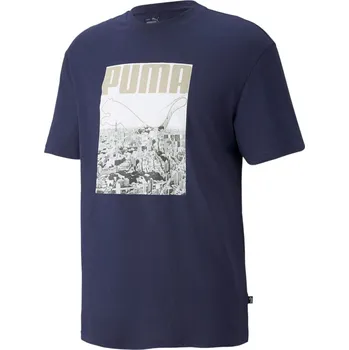 pánské tričko PUMA - PEACOAT - XL (Puma Photoprint Tee)