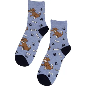 Chlapecké vzorované ponožky WOLA PES, KOSTI modré Velikost: 12-14