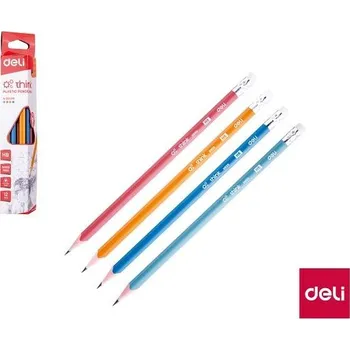 Grafitová tužka LUMA Tužka HB s gumou trojhranná THINK DELI EU50000