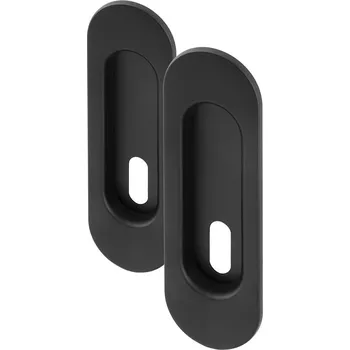 Dveřní kování AC-T Servis ACT MUŠLE pro posuvné dveře BB OVÁL (černá)