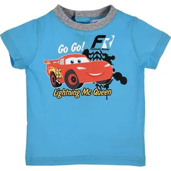 Chlapecké tričko Cars chlapecké modré tričko blesk Mcqeen''GoGo'' Velikost: 74