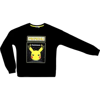 Dámská mikina Černá dámská mikina Pikachu Pokemon Velikost: M