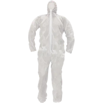 Jednorázový oděv FF MARX BE-07-001 overal bílá Ochranná kombinéza s kapucí L 0315010680003