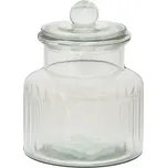 Skleněná úložná nádoba s víčkem - Ø11*16 cm