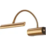 Trio Leuchten 279770104 CURTIS - LED stmívatelné staromosazné svítidlo nad obrazy, LED 4W, 3000K (LED svítidlo nad obrazy nebo zrcadlo, stmívatelné točítkem na svítidle, LED na husím krku)