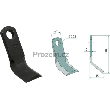 Mulčovací Y-nůž pro M.E.A.A.T., 130/10/20,5 mm
