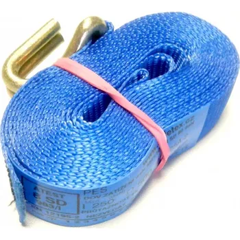 Upínací popruh upínací pás - kurta - volná část s hákem - 25A-LE-SPH, délka kompletu 2 m, barva bílá