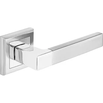 Dveřní kování Klika Beta - nikl/satina (komplet 2ks)