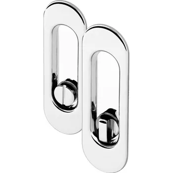 Dveřní kování AC-T Servis ACT MUŠLE pro posuvné dveře WC OVÁL (chrom)