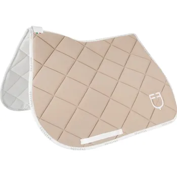 EQUESTRO Dečka podsedlová GP Logo Equestro, všestranná, sand/white FULL