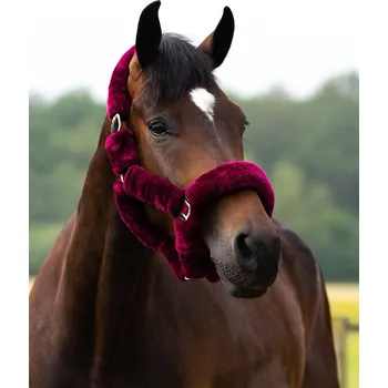 QHP Ohlávka Alaska QHP, burgundy/black COB