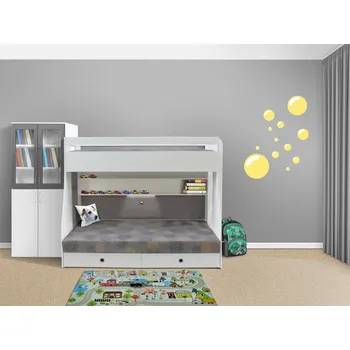 Samolepící dekorace Nabytekmorava Samolepka na zeď BUBLINY Barva: žlutá