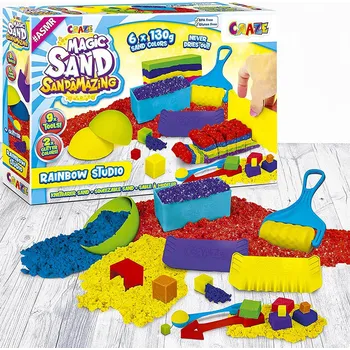 kinetický písek CRAZE Magický písek Magic sand Duhové studio