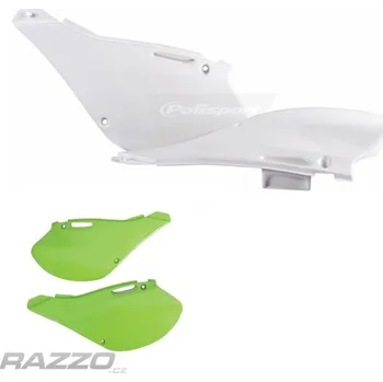 Boční tabulky Polisport Side Panels Kawasaki KX125 / KX250 99-02 Zelená