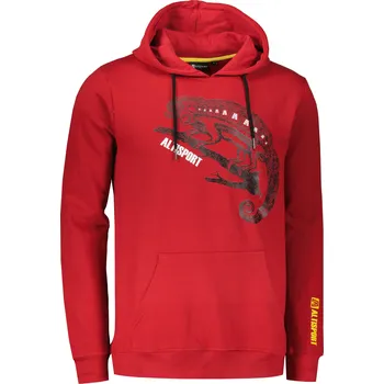 Pánská mikina Pánská mikina ALTISPORT ALM017AL304 ČERVENÁ XL