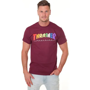 tričko Thrasher Rainbow Mag - Maroon S