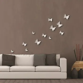 Samolepící dekorace Crearreda White Butterflies 24001 12 ks