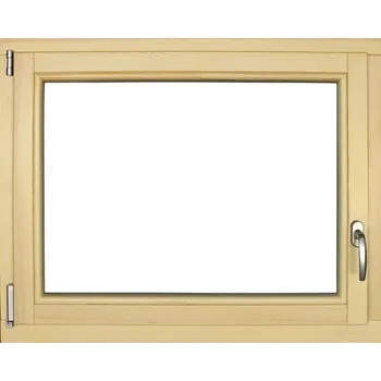 Okno Dřevěné okno lakované borovice 100 x 80 cm levé trojsklo