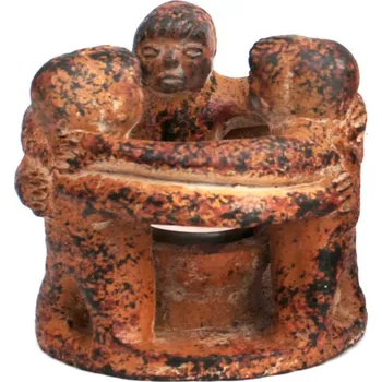 Svícen GLOBO Fair Trade Partner Svícen Tanec míru s 3 tanečníky z Mexika, 13 cm