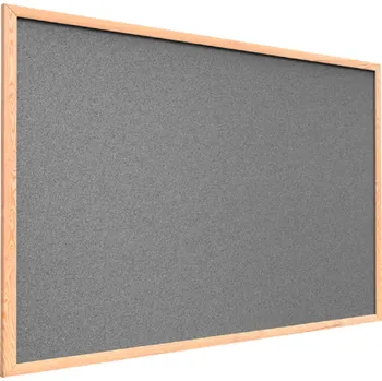 Allboards Tmavě šedá korková tabule v dřevěném rámu 90x60 cm,TKGREY96D