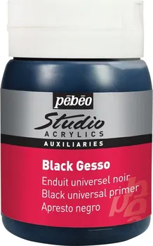 Pébéo Studio Gesso akrylový šeps 500 ml černý