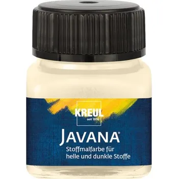 Speciální výtvarná barva Kreul Barva na světlý a tmavý textil JAVANA 20 ml VANILKOVÁ