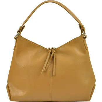 Kabelka Dámská kožená kabelka Vera Pelle Kvenda - koňak