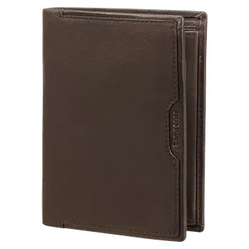 Peněženka Samsonite kožená pánská peněženka oleo slg tmavě hnědá 108377-1251