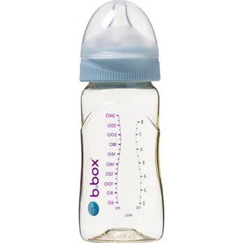 B.BOX Antikoliková kojenecká láhev 240 ml - modrá
