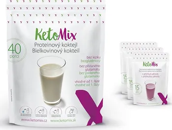 KetoMix Proteinový koktejl káva/lesní plody/kokos 1200 g