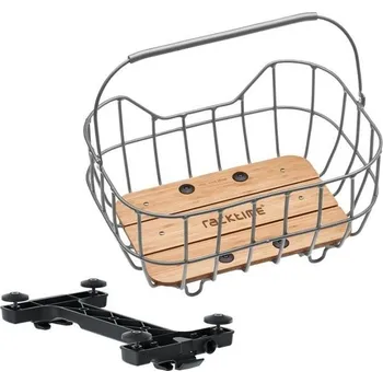 brašna na kolo Racktime koš na nosič Baskit Breeze 2.0 (stříbrná)