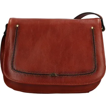 Kožená dámská crosbody kabelka Katana Zorra - hnědá
