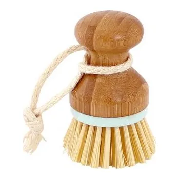kartáč na vlasy TORO DISH BRUSH ROUND HEAD BAMBOO, 5X9,5CM
