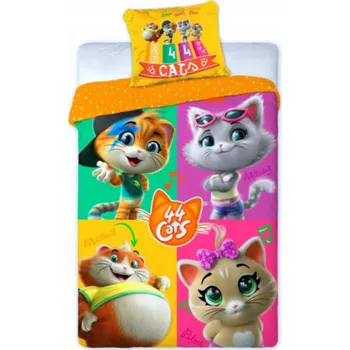Povlečení Dětské povlečení 44 Cats - 4 kočky