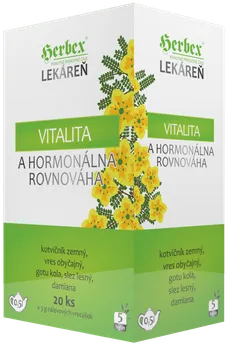 Čaj Herbex Vitalita a hormonální rovnováha 20x 3 g