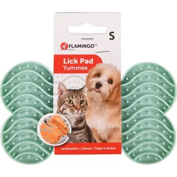 Flamingo Lick Pad Yummee kost S 15 x 8 cm zelená