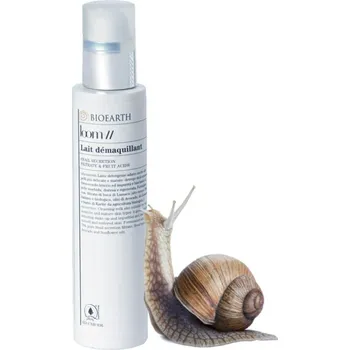Přípravek na čištění pleti a oči BIOEARTH Čistící mléko LOOM se šnečím extraktem 200 ml